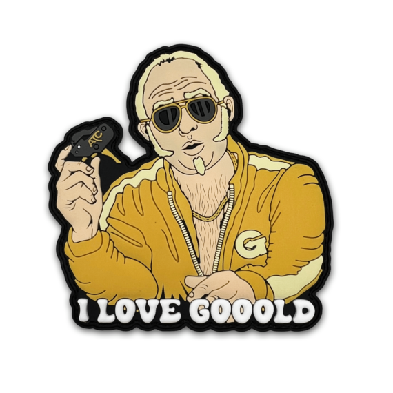 American Trigger Corp AR Gold I Love GOOOLD Patch